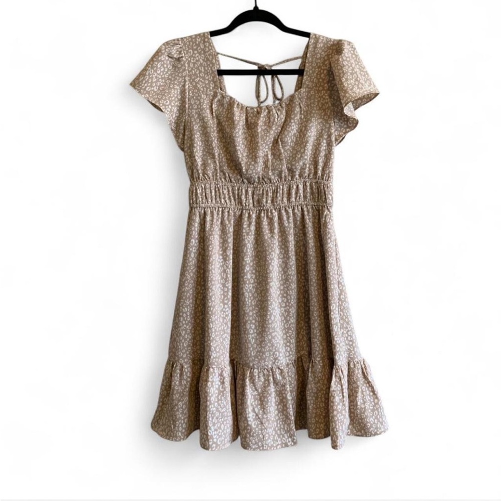 Altar’d State Tan Leopard Print Dress Size Small!